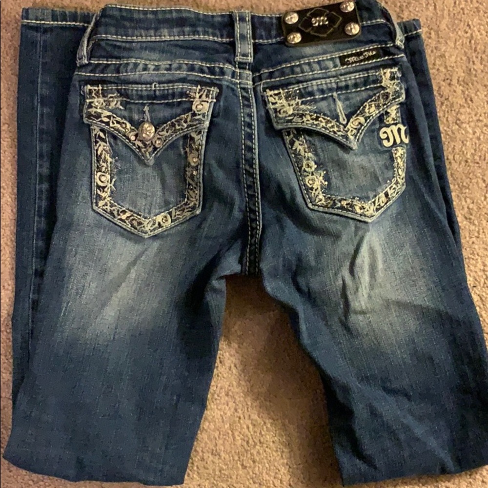 Miss me girls jeans size 12 (tight) skinny fit